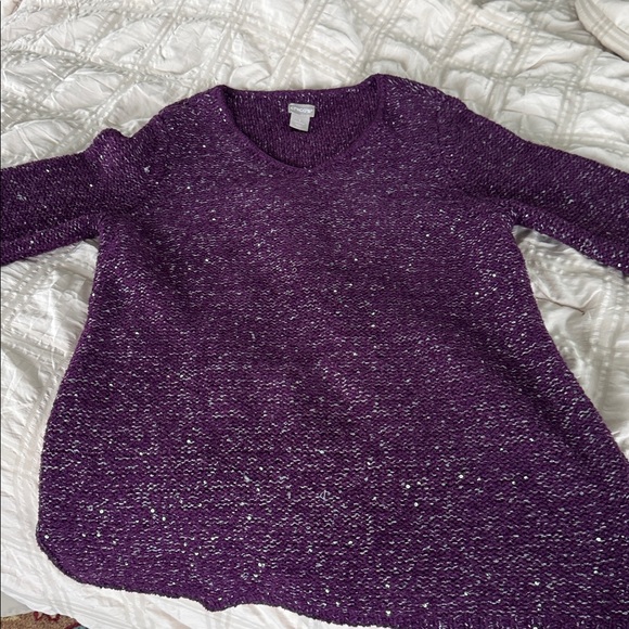 Holiday Day sparkle - Chico purple/metallic sweater - Picture 2 of 3